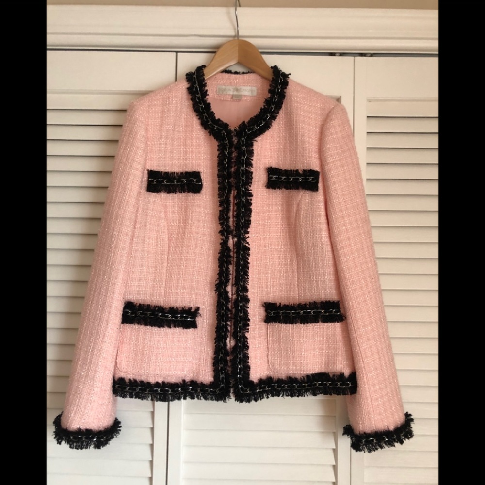 Boston Proper jacket Chanel style size 18